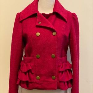 Beautiful Hot Pink Pea Coat